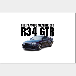 R34 GTR Posters and Art